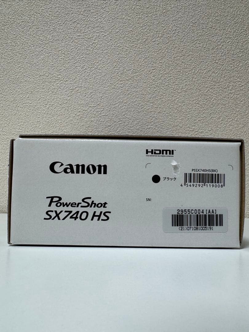 【新品未開封品】キヤノン POWERSHOT SX740 HS ブラック