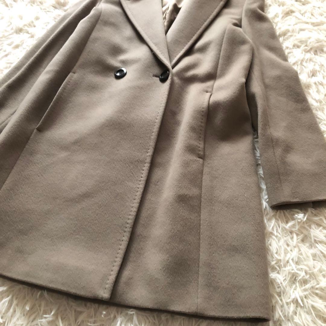 23区【40】ロロピアーナ　ヘリテージ　フーディッドウールコート　カーキブラウン