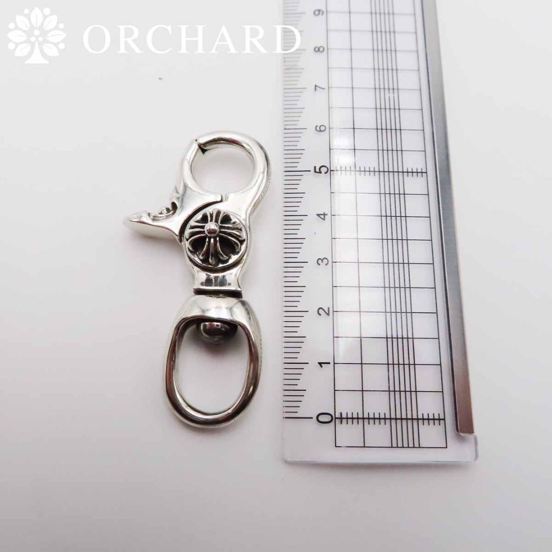 匿名配送/シルバー925/キーリング/キーホルダー/フローラルクロス/クロス