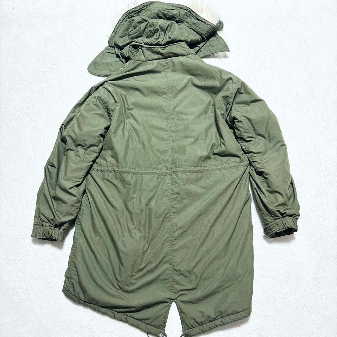 BEAMS ビームス M-65 モッズコート L フード ファー付き 中綿