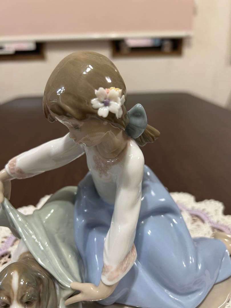 リヤドロ　風邪をひかないように　美品