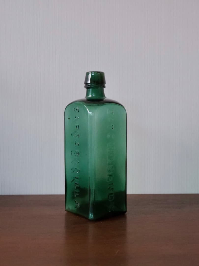Dr. Townsend’s　薬瓶　ガラス　19世紀　古道具　Q2285