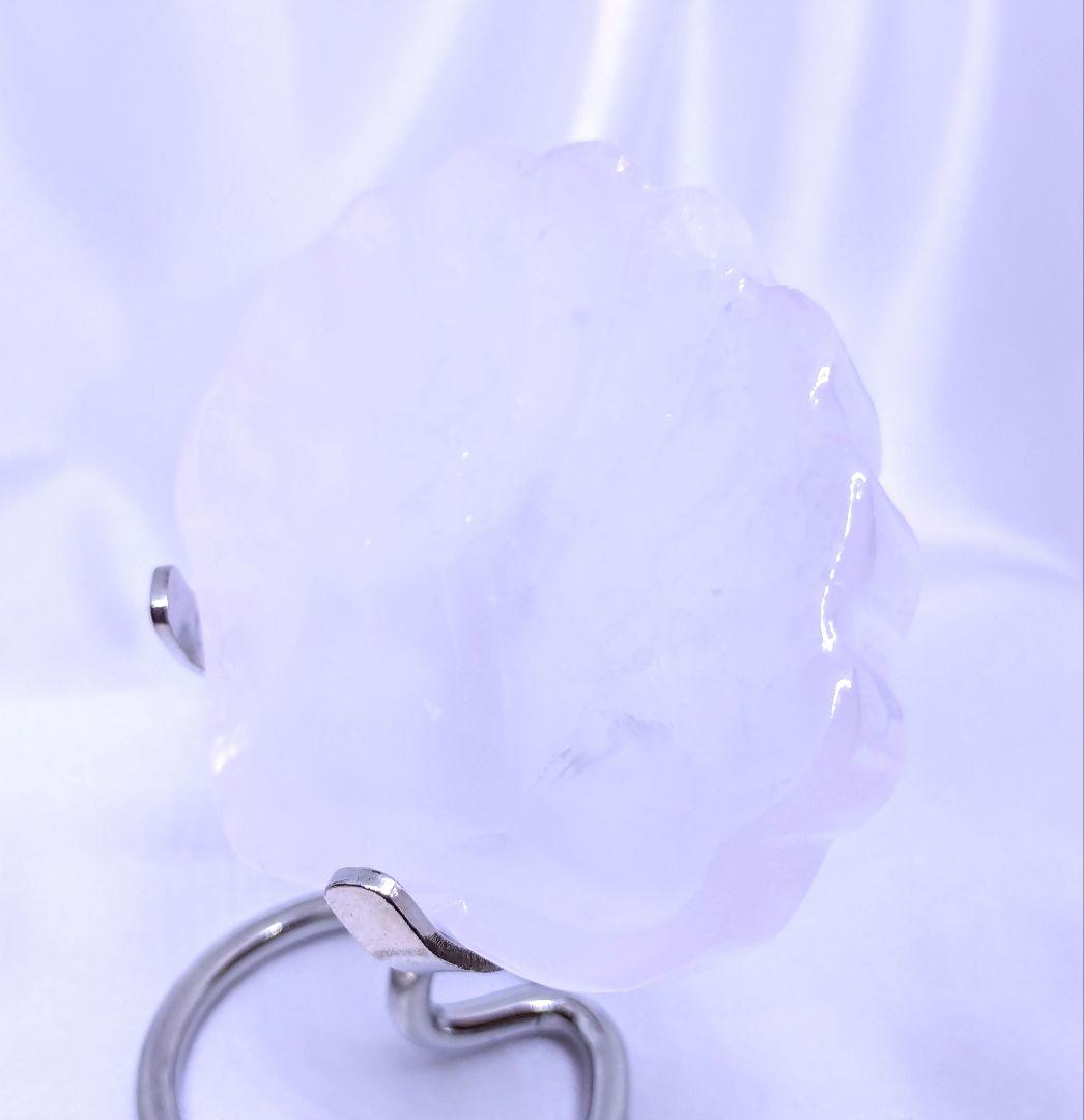 ローズクォーツ　お皿　器　マダガスカル産　貝 ①　浄化　紅水晶　合言葉割引