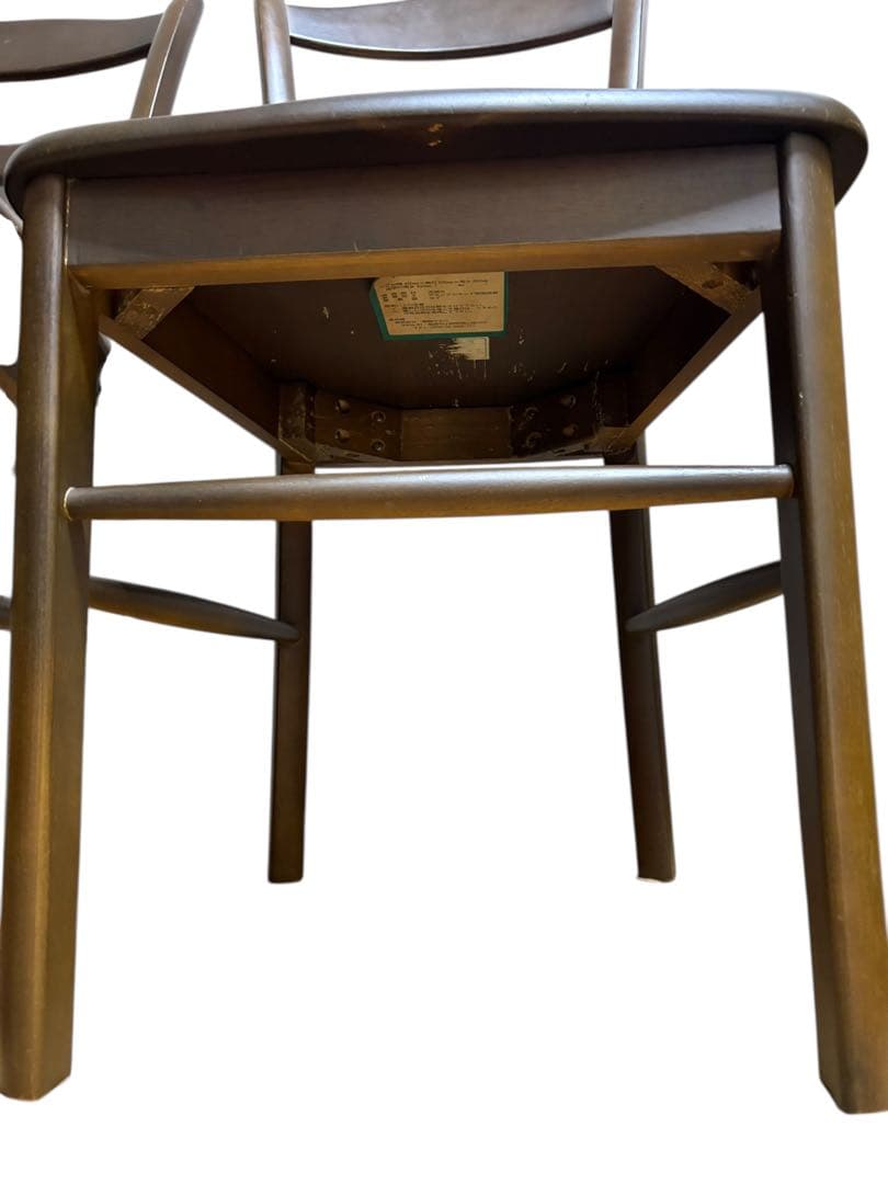 himeji maruni 姫路マルニ 木製ダイニングチェア2脚セット