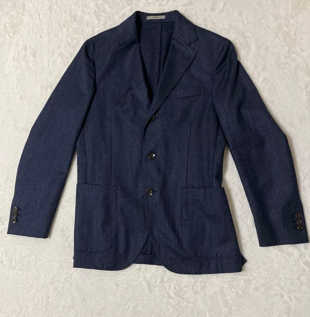 美品　BOGLIOLI DOVER スーツ　44 セットアップ　ネイビー　ウール