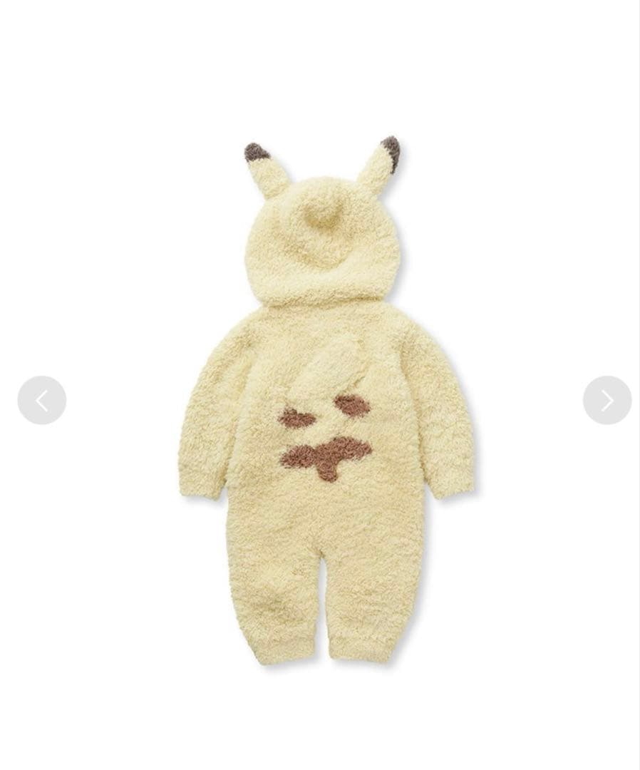 【新品未使用】タグ付き　ジェラートピケ　ピカチュウ　ロンパース　80-90