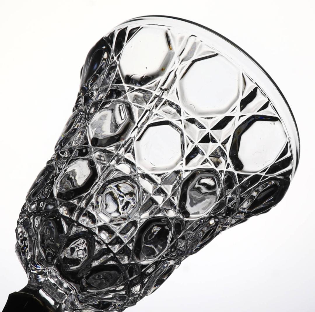 オールド・バカラ 珍品 ベル型金彩装飾クリスタルオブジェ ディアマン・ピエーリー