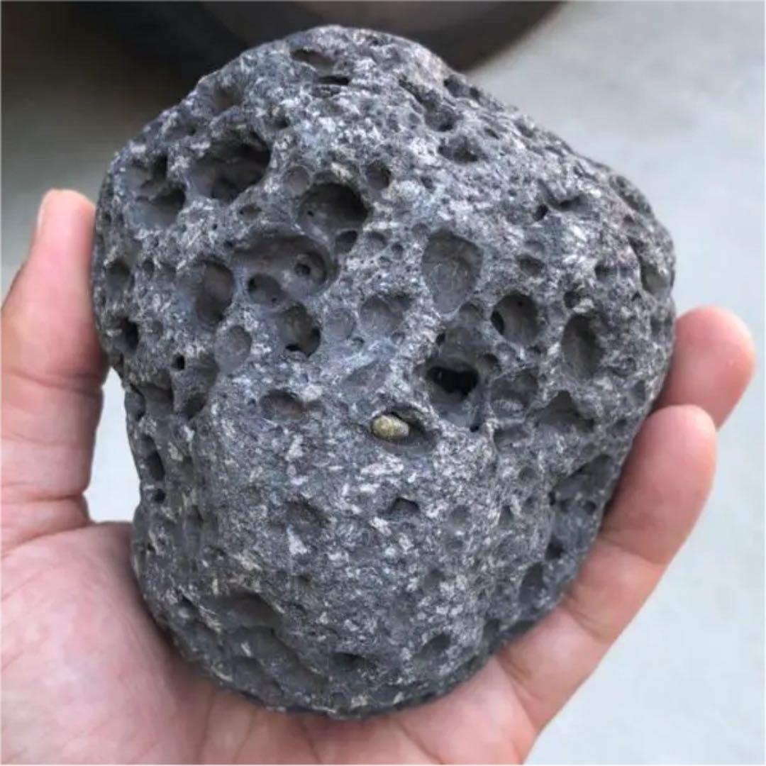 まん丸溶岩石◼️溶岩の穴がボコボコとあいていてかなりステキな雰囲気です。