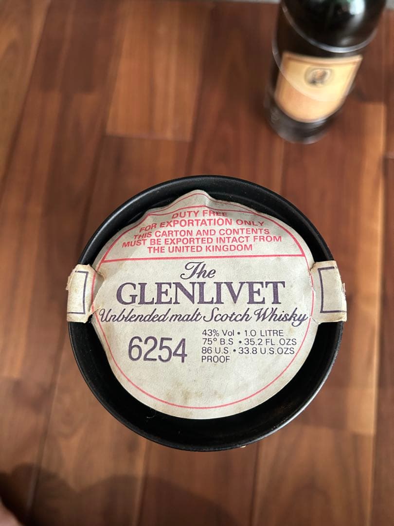 グレンリベット12年　アンブレ表記　赤アザミ　1L 1リットル　未開封