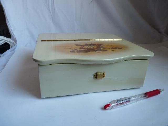 オルフェウス 象嵌 高級オルゴール 波浮の港/城ケ島の雨　アンティーク