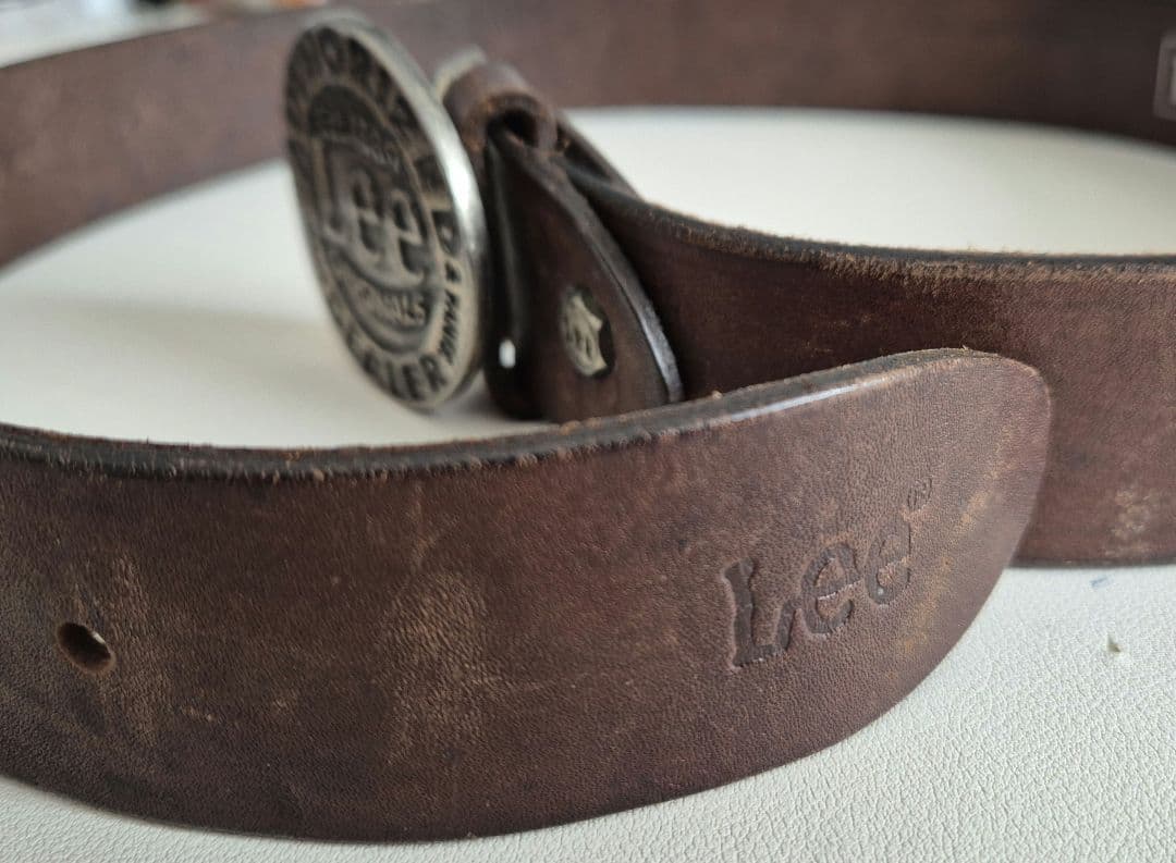 (鬼太郎　プロフ見てください！)Lee ヴィンテージ レザーベルト