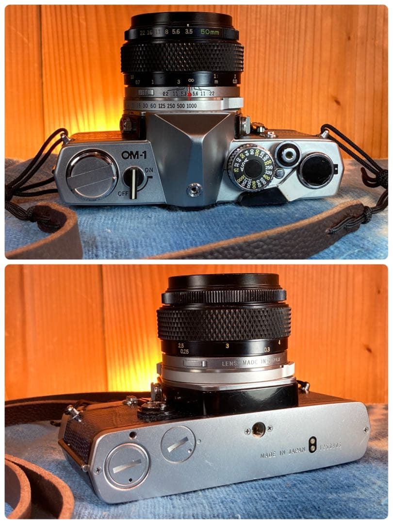 OLYMPUS OM-1／マクロレンズ★完動品＊美品＊初期保証★外装リザード本革
