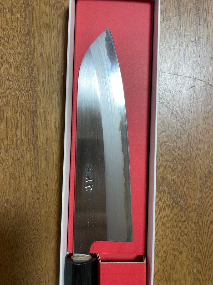 盛弘鍛冶工場製　家庭用包丁 鋼ステンレス 310mm 木製柄　現在8年待ち