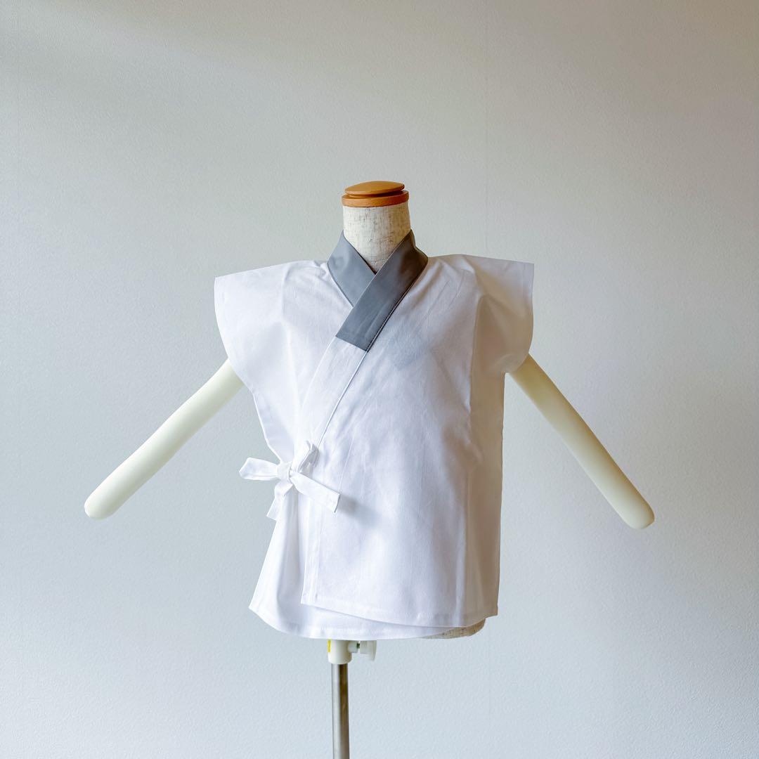 ［かすみ草］3歳 七五三 ꕤ 被布エプロン3点セット