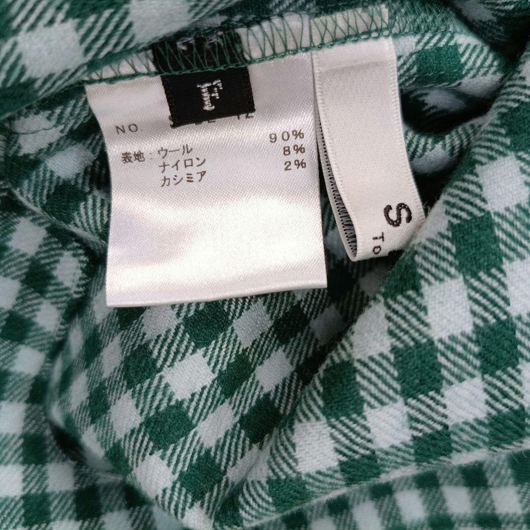 美品✨SHE Tokyo　カシミヤ混　ボリュームスリーブ ボウタイブラウス