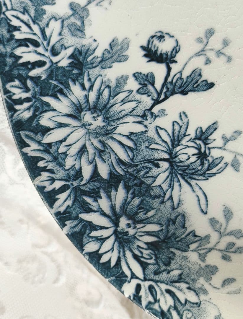 希少　美品　ジアン　FLEURS D'AUTOMN　フランスアンティーク