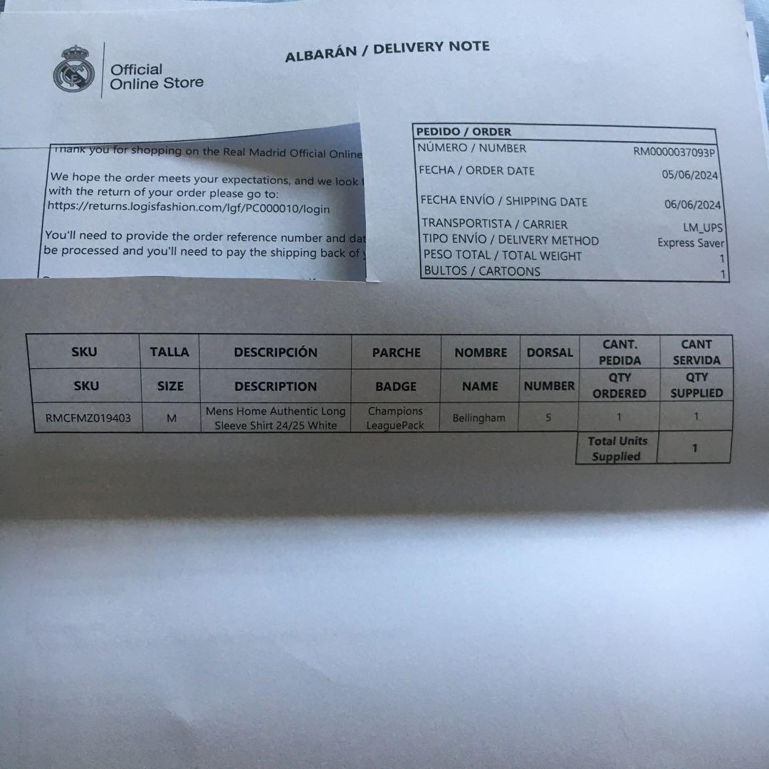 タイムセール‼️レアル・マドリード ベリンガムオーセンティック Mサイズ