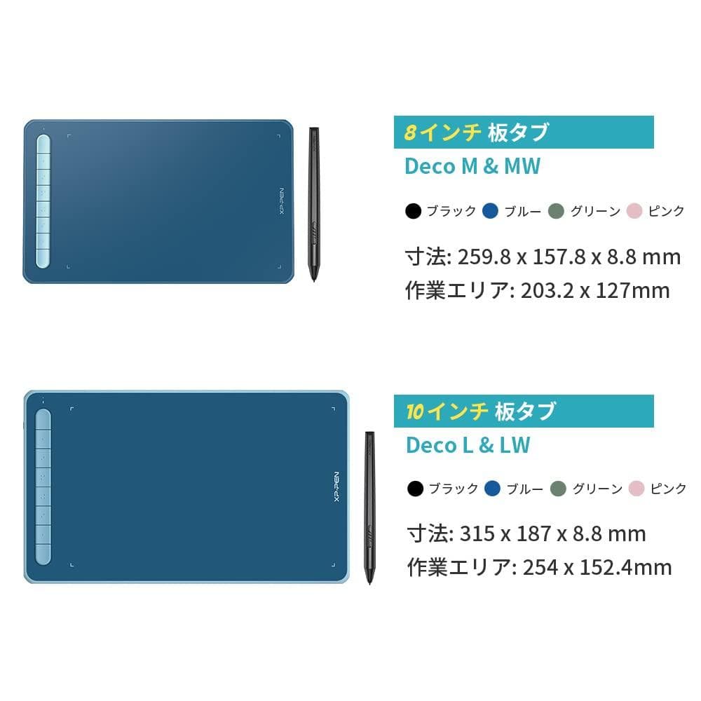 傾き検知 8x5インチ ペンタブレット X3チップ搭載ペン付