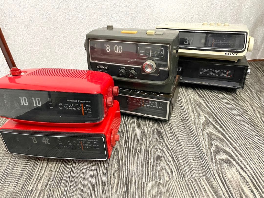 パタパタ時計　ジャンク品　まとめ売り　SONY SANYO National