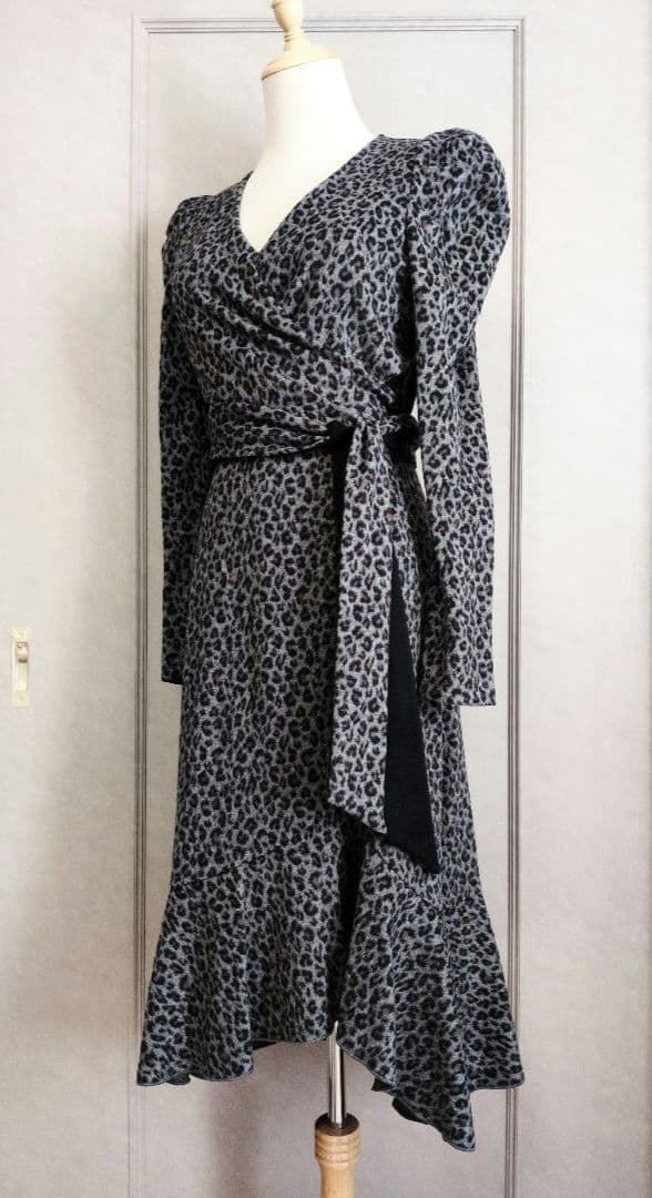 【DIANE von FURSTENBERG】レオパード ウール ワンピース☆