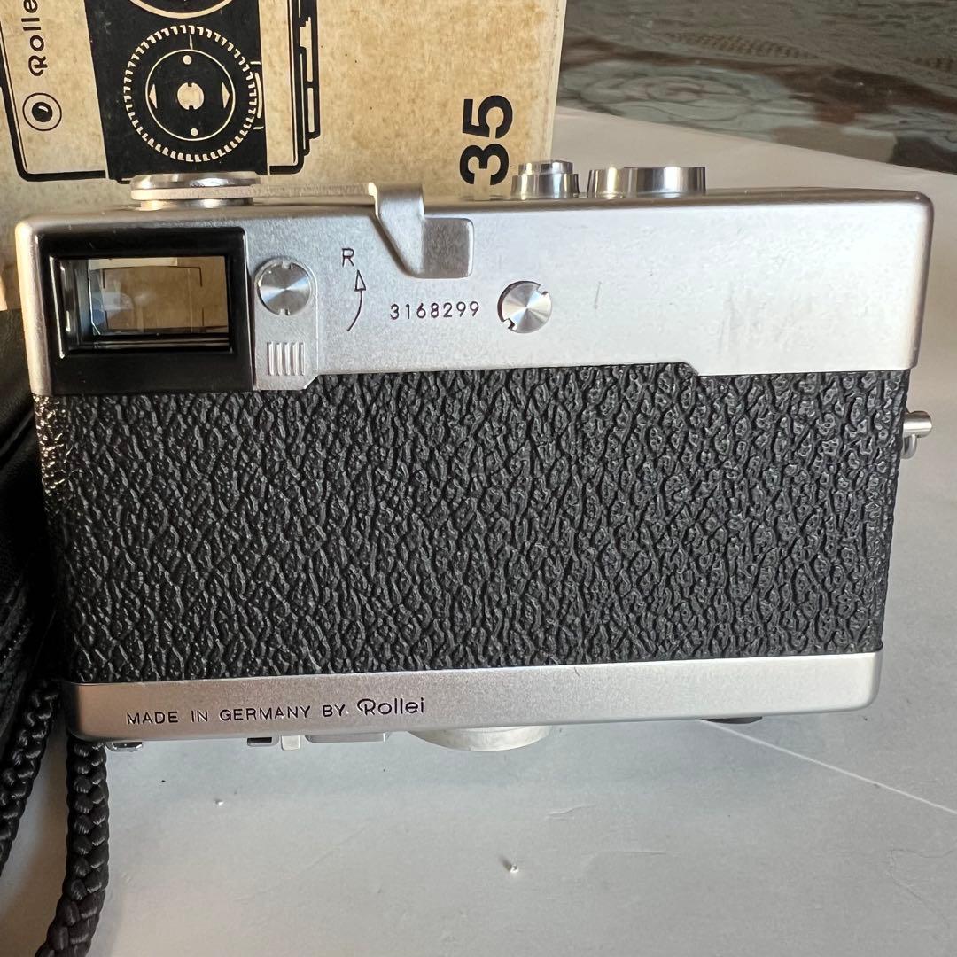 Rollei 35 フィルムカメラ　ドイツ製　純正ケース、レンズキャップ付極美