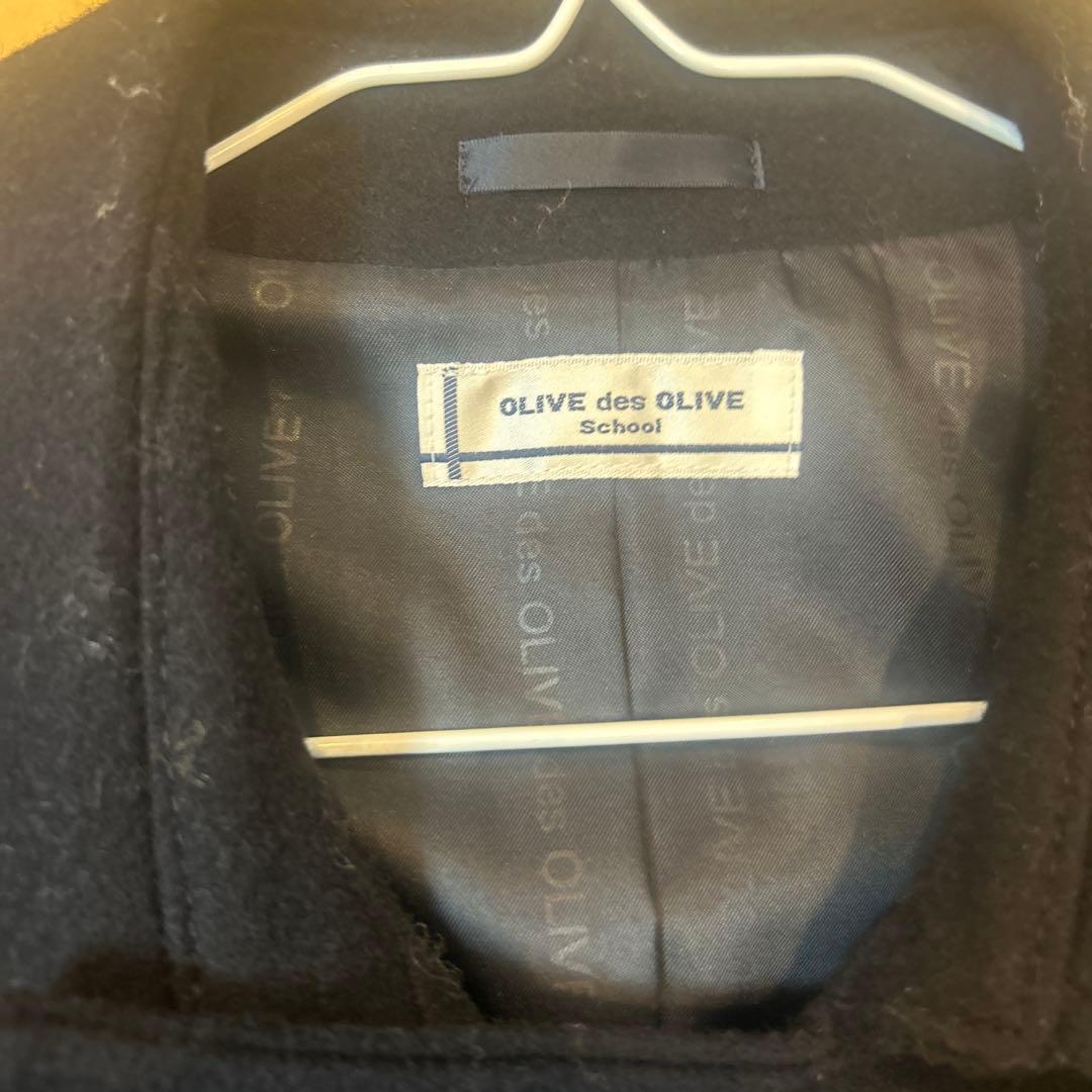 OLIVE des OLIVE ブラック ピーコート