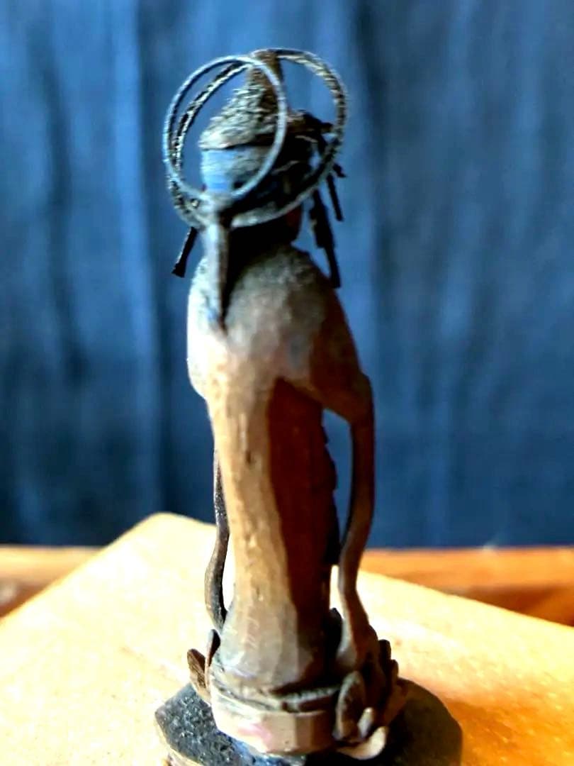 小さな　小さな合掌木彫り仏　極小木彫り仏　江戸時代