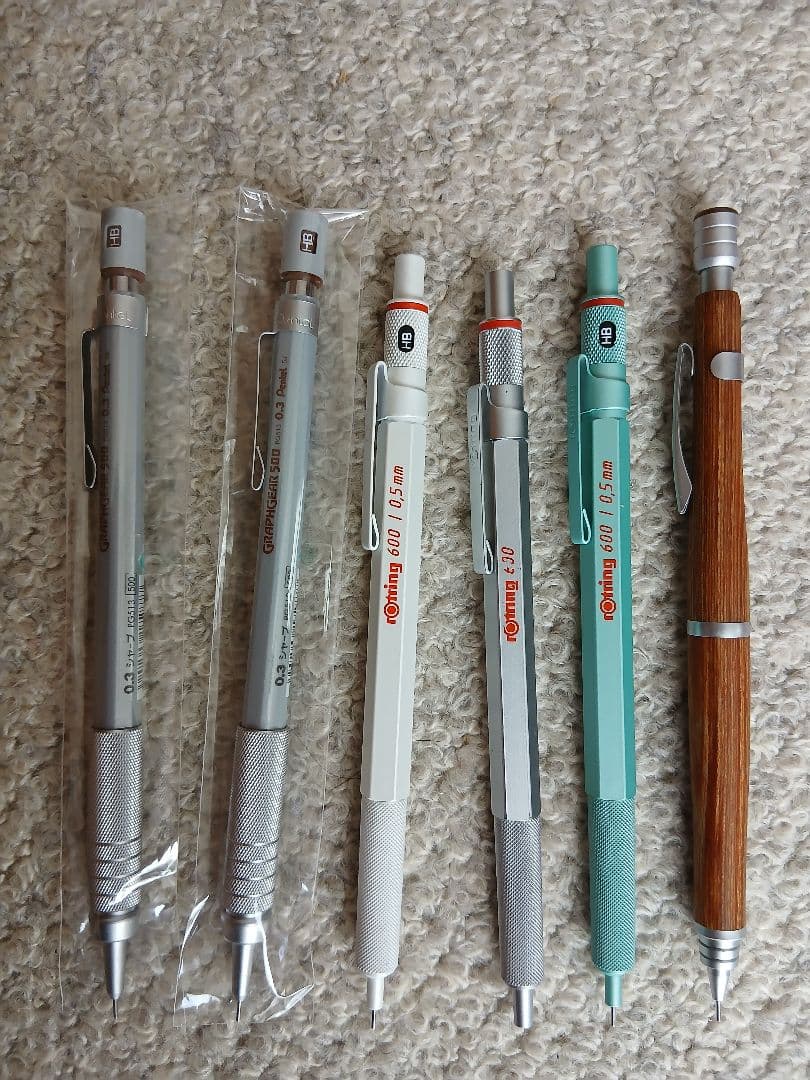 ロットリング600シャープペンシル、ボールペン、S20、ノーマディックペンケース
