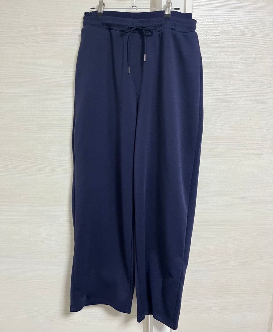 HANNE ネイビー クロップドジャケットとパンツ セット