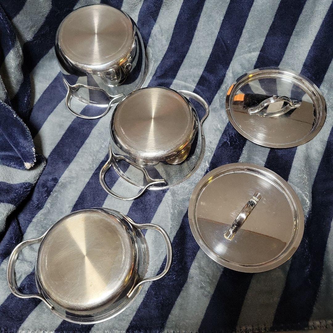 VitaCraft ビタクラフト ミニパンセット No.2800 鍋3個 蓋2個