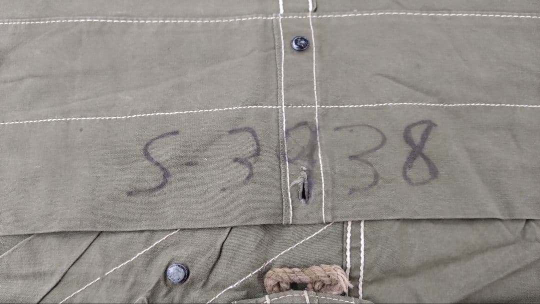 アメリカ軍 USパップテント幕のみ シェルターハーフ 軍幕②