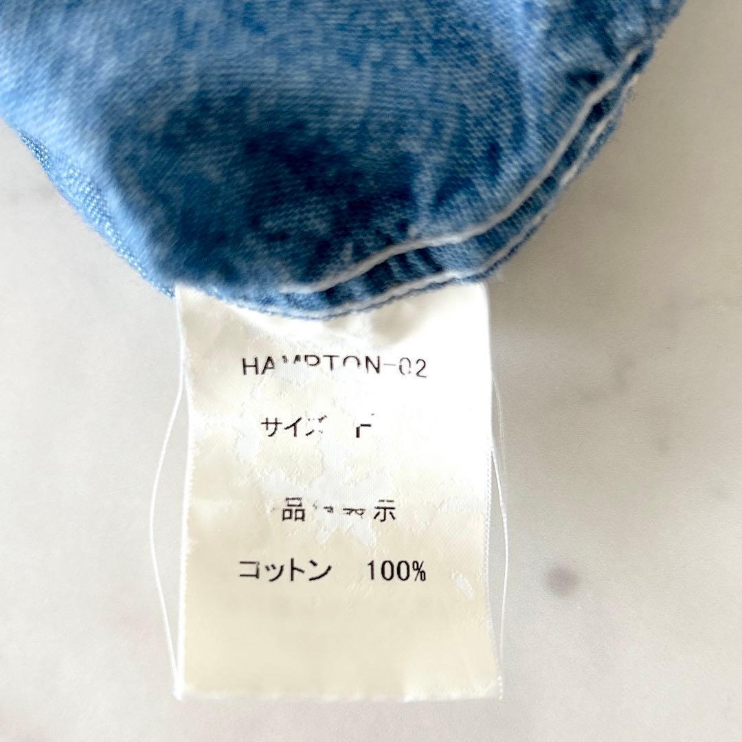 人気 マディソンブルー ハンプトン シャンブレー シャツ デニムシャツ 刺繍