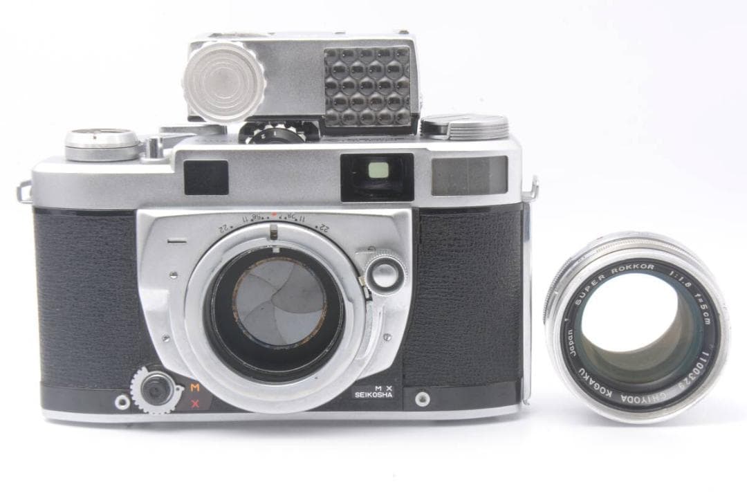 希少動作品 MINOLTA SUPER A + ROKKOR F1.8 5cm