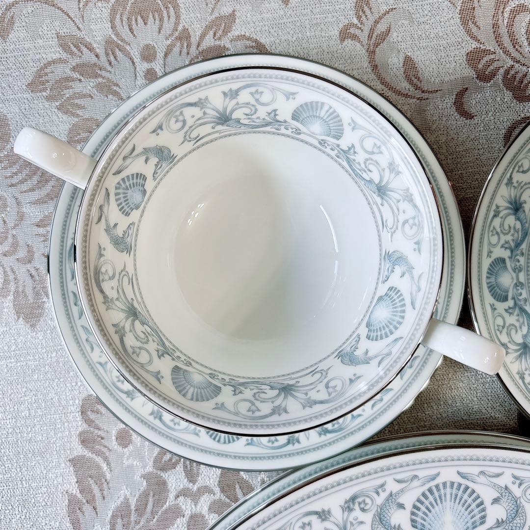 ウェッジウッド❤️ドルフィン❤️スープカップ＆ソーサー　ディナー皿　ペアセット