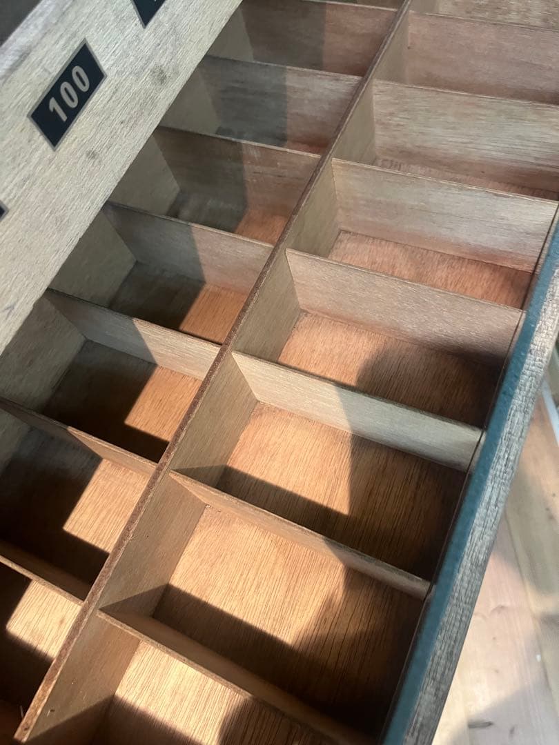 ミシン糸ケース 収納棚 昭和レトロ 特大 インテリア アンティーク 当時物