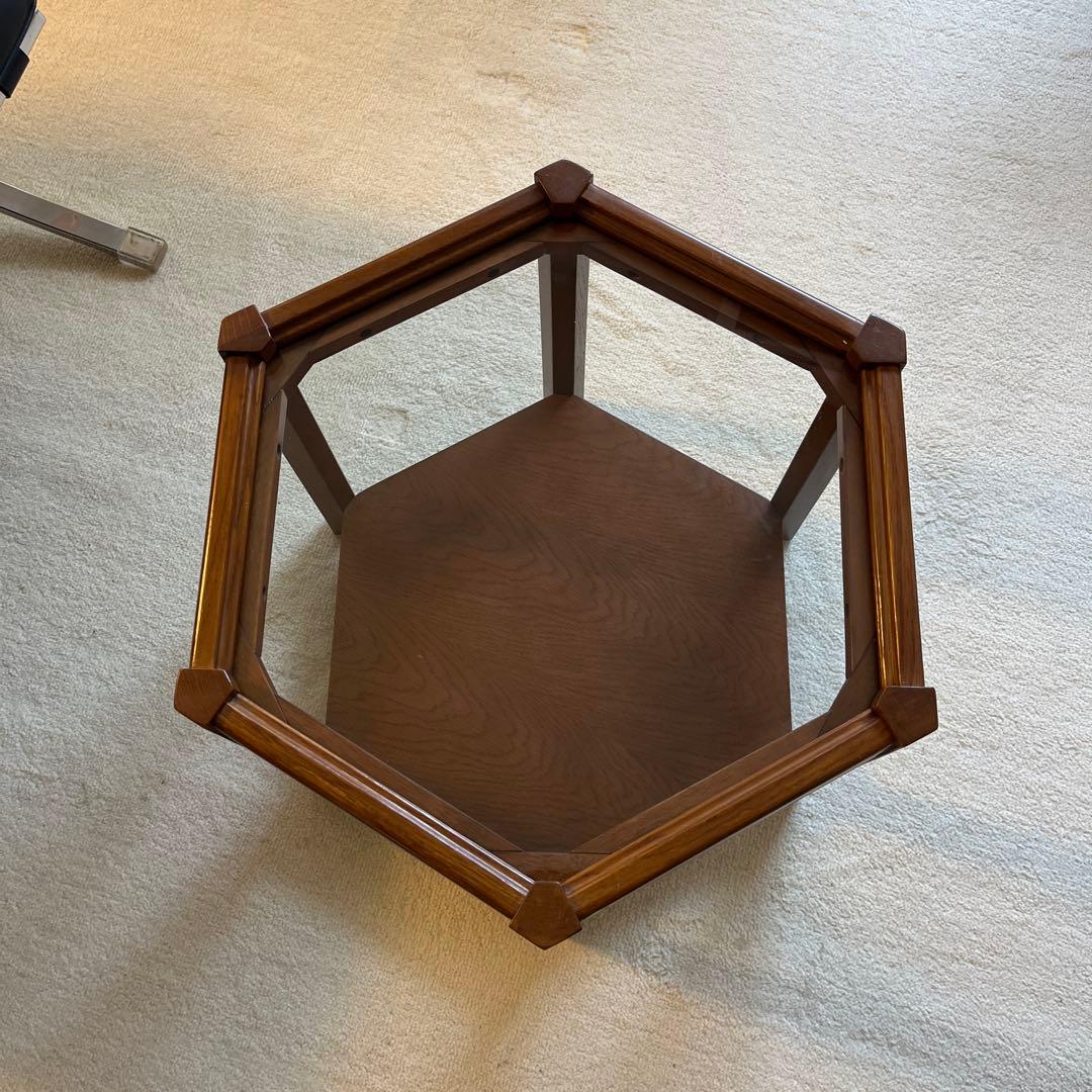 BROOKS HEXAGON TABLE ブルックス ヘキサゴンテーブル ガラス