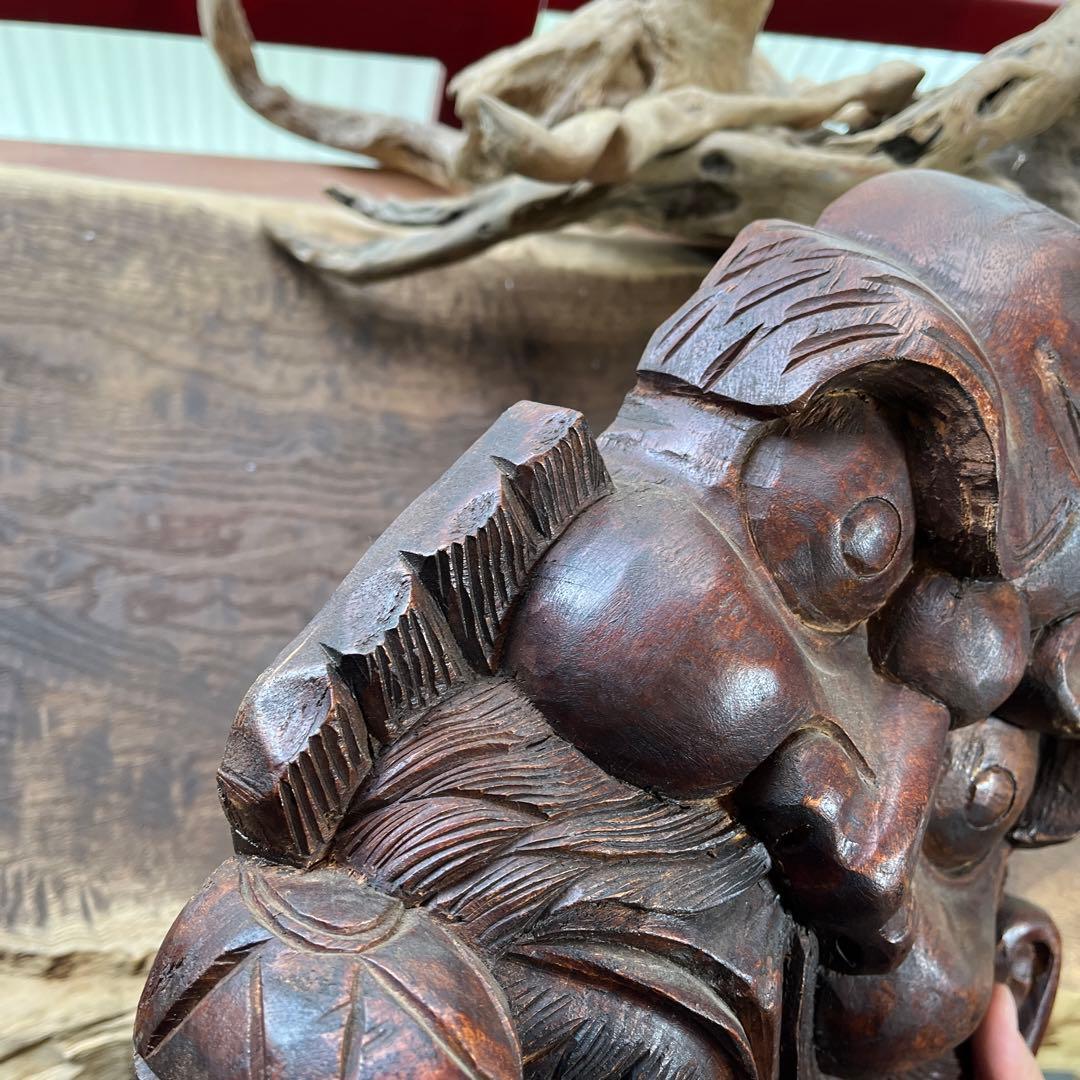 木彫り／お面／魔除け／壁掛け／骨董