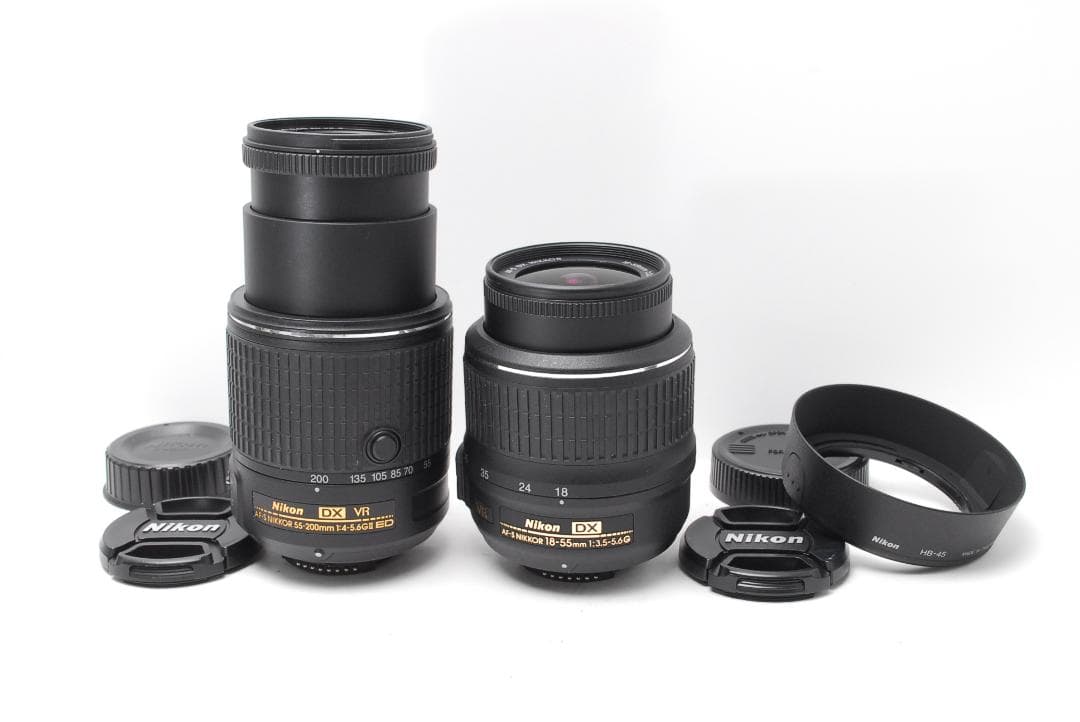 【使用感極少　ダブルレンズ】　Nikon D5600　WiFi搭載　スマホ転送