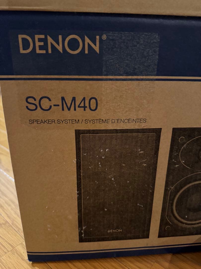 美品DENON スピーカー ブラックSC-M40ペア　箱付き