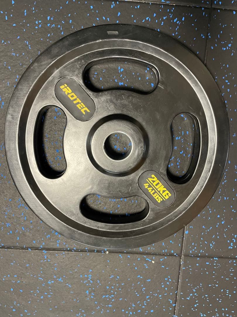 IROTEC オールラバー仕様オリンピックプレート20KG【1枚】④