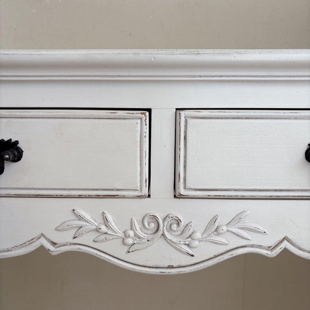 北欧　フランス製　コンソール　アンティーク　ドレッサー　デスク　シャビーシック