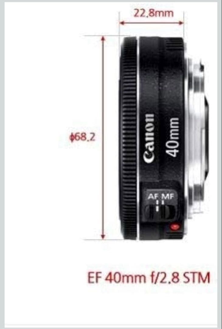 Canon 単焦点レンズ EF40mm F2.8 STM フルサイズ対応