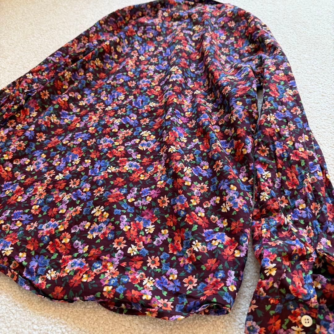 キャサリン妃愛用 SEZANE セザンヌ フラワーシャツ パープル　Sézane