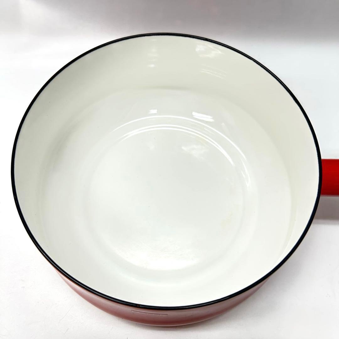 DANSK 赤い片手鍋 木製ハンドル