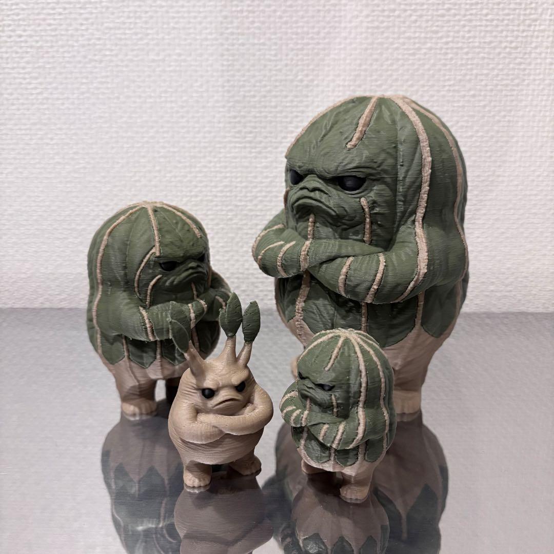 オールドオベサ フィギュア XS,S,L 3点セット 塊根植物 ビザールプランツ