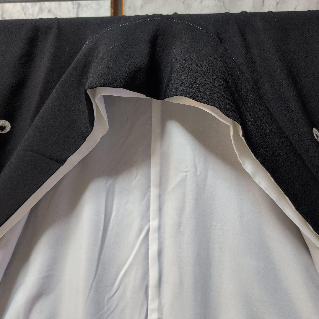 ＊you＊京都染織黒留め袖正絹豪華なお花柄同八掛けハジックガード付き4点