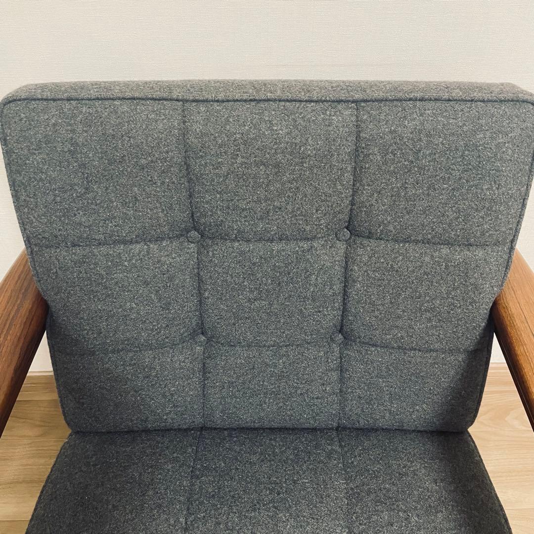 カリモク60 Kチェア　1シーター　チャコールグレー