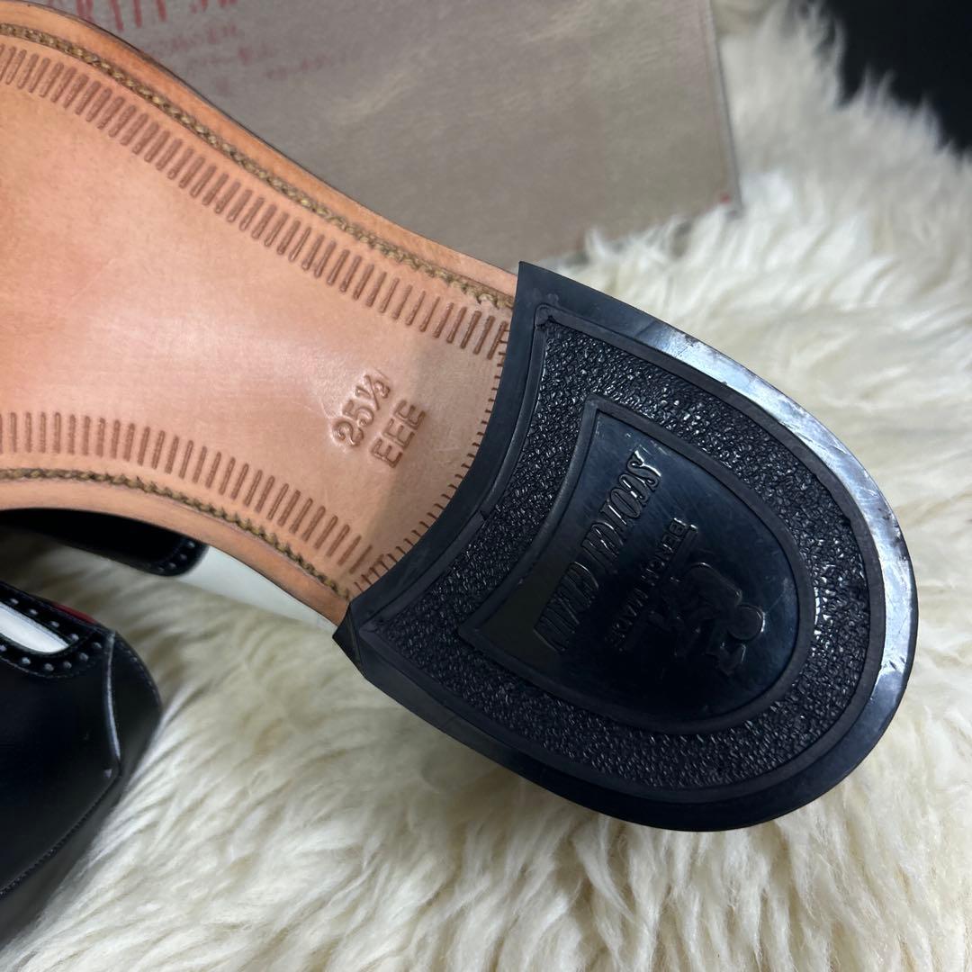 新品未使用　スコッチグレイン バイカラー ウイングチップ 白 黒　25.5