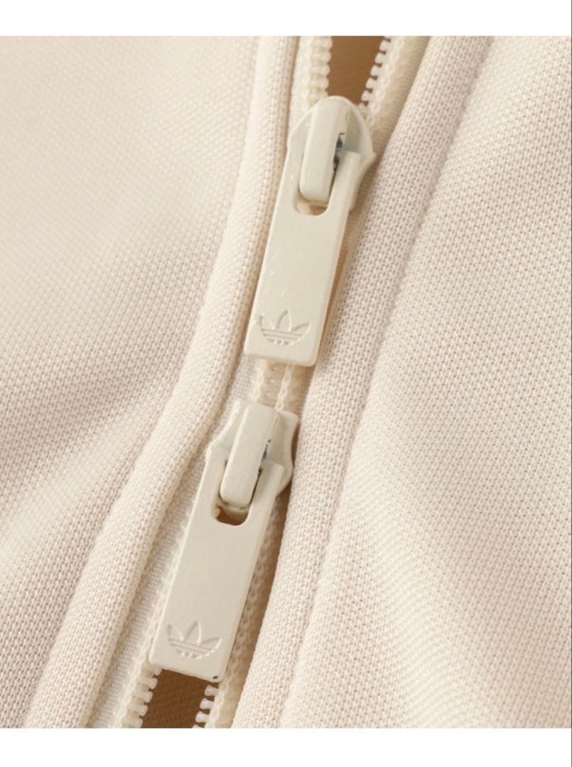 adidas アディダス 刺繍 トラックジャケット ジャージ ブラウンベージュ3