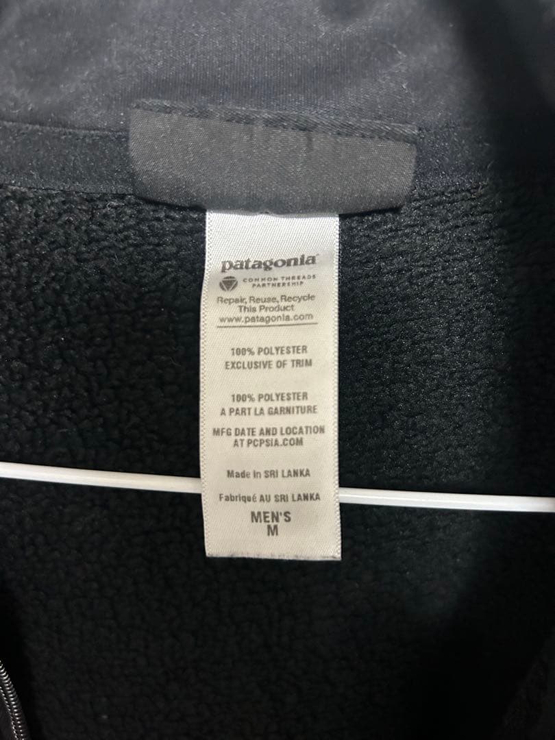 t*o様 patagonia初期型 ブラックベターセーターベストM